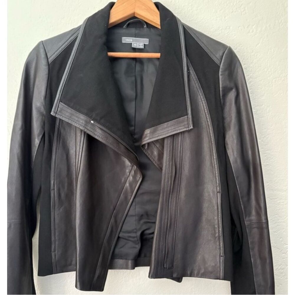 Vince Leather and Knit Jacket MSRP: $1495